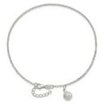 thumbnail image 3 of Sterling Silver Sun 10 inch Plus 1 inch Ext. Anklet QG4199, 3 of 4