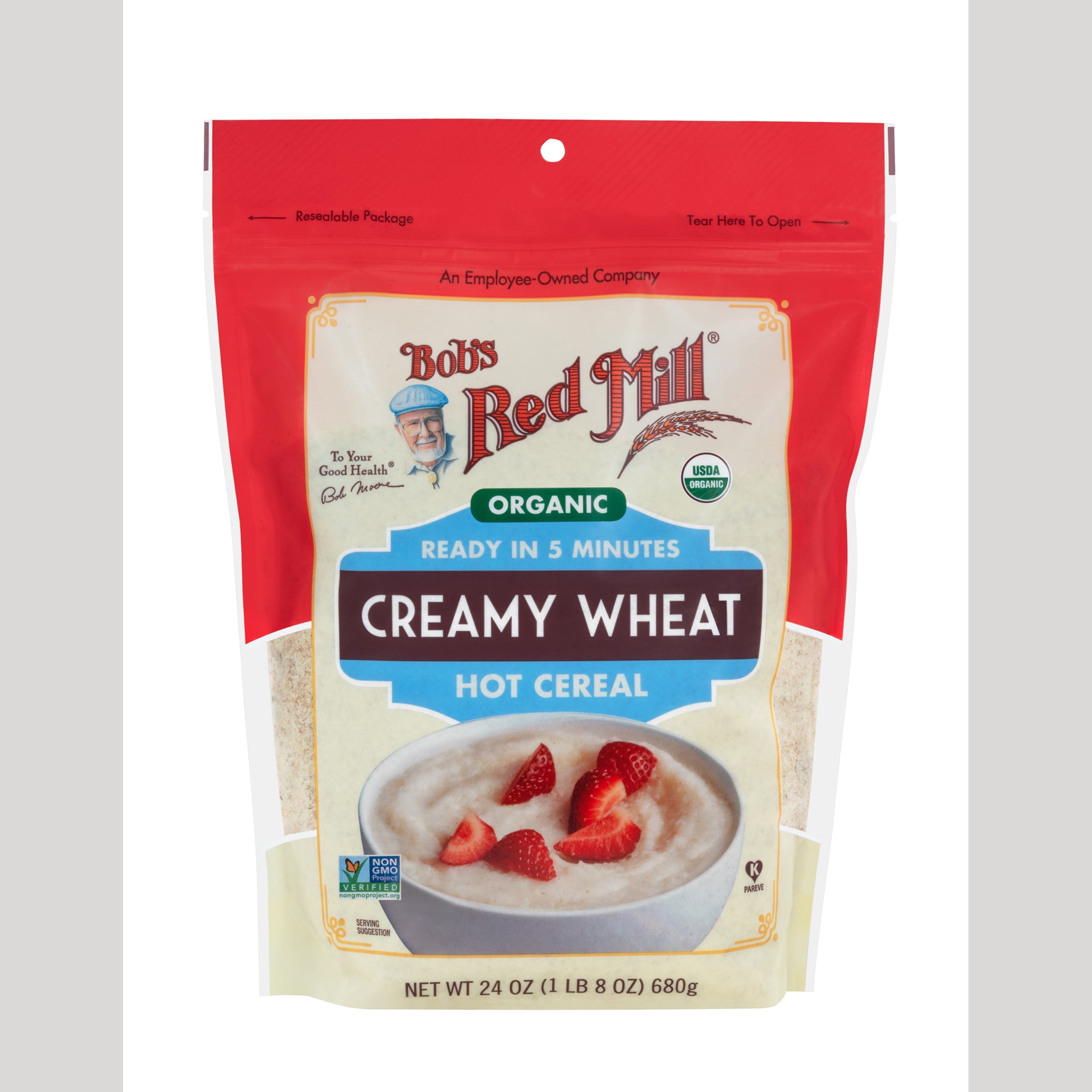 Bob's Red Mill Organic Hot Creamy Wheat Cereal, 24 oz