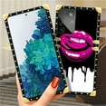 thumbnail image 6 of FKBRCL4U Compatible with Samsung Galaxy S21 Ultra Case, Black White Red Slap Sexy Luxury Golden Decoration for Girl Women Soft TPU Shockproof Protective Hard PC Back, 6 of 7