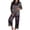 White, variant on Womens Halloween Pajamas Themed Nightwear Set Long Sleeve Top with Pants Cozy Home Comfort Womens Pjs Sets White XXL