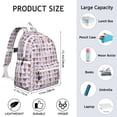 thumbnail image 6 of Cute Pitbull Terriers Dog and Flower Backpack for School,Cute School Bag,Schoolbag with Adjustable Shoulder Straps & Padded Back,13.4"x11"x4.7", 6 of 6
