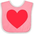 thumbnail image 3 of Inktastic Valentine's Day Red Heart Boys or Girls Baby Bib, 3 of 4