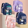 thumbnail image 2 of UISN #B390 School Backpack Spine Protection Load Reduction Waterproof Backpack for Grades 1-6, 2 of 5