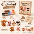 thumbnail image 2 of Tiny 3D Beaded Animal DIY Kit, 4PCS DIY Animal Beading Embroidery Kit, All Accessories Included Beads String Tools Guide, Stress Relief Focus for Desk Decor Vibrant Charm, 2 of 7