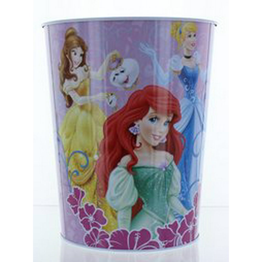 Disney Princess Wastebasket Garbage Can Cinderella, Belle, Ariel
