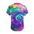 thumbnail image 3 of Fesfesfes Womens Shirts Women's Fashion Casual Print Astral V-neck Short Sleeve T-shirt Yoga Top 3XL(US:14), 3 of 5