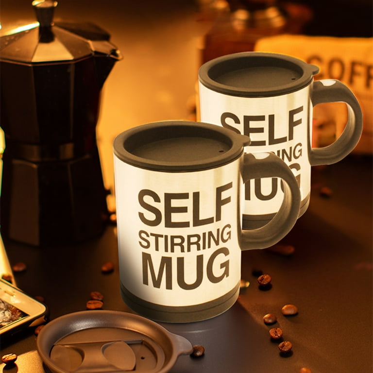 Self Stirring Coffee Mug Cup - Funny Electric Stainless Steel Automatic  Self Mixing & Coffee/Tea/Hot Chocolate/Milk Mug for  Office/Kitchen/Travel/Home 