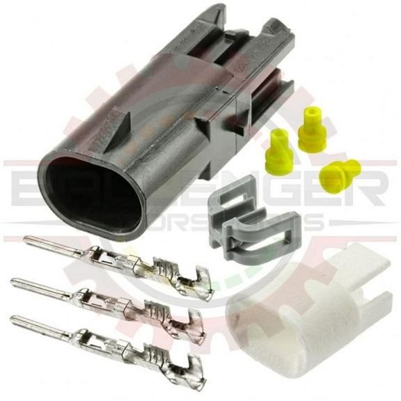 Ballenger Motorsports - Compatible with GM Delphi / Packard - 2-way GT 150 3.5mm Centerline (Sensor Side) Sealed Connector Kit for IAT