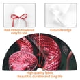 thumbnail image 4 of Rateoe Red Viper Jungle Intensity Print Christmas Tree Skirt 36" for Xmas Holiday New Year Party Circle Tree Mat Ornaments Decoration, 4 of 7