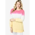 thumbnail image 4 of Woman Within Plus Size Tie-Dyed Knit Sweatshirt Tunic, 4 of 6