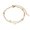 C, variant on Stainless Steel Double Chain Initial Bracelet Letter N,Gold Tone Layered Style for Girls,Adjustable Chain with Bead Detail,Personalized Gift Accessory Idea