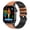 Brown leather, variant on LAATIKUI ET580 smart watch bluetooth call monitoring sports waterproof smart watch