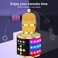 thumbnail image 4 of Intexca Bluetooth Karaoke Microphone, 4-in-1 Wireless Mic with LED Lights for Kids & Adults, 4 of 5