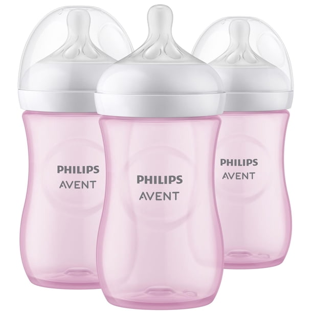Philips Avent Natural Response Coffret Cadeau 3 Biberons 260ml Tétines T3 - 1 Mois Et Plus