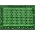 thumbnail image 1 of Ahgly Company Indoor Rectangle Abstract Emerald Green Contemporary Area Rugs, 7' x 9', 1 of 4