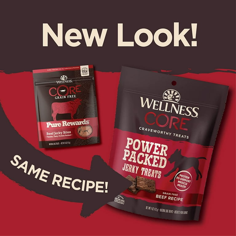 Wellness core pure rewards store soft beef jerky bites