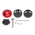 thumbnail image 1 of Soporte para ordenador de bicicleta, ánodo CNC, 28,6mm, diámetro de horquilla delantera, tornillos de acero inoxidable 304, soporte para cubierta de auriculares, color rojo, 1 of 10