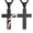 Black lettering Prov 30:5, variant on HZMAN American Flag Patriotic Cross Religious Jewelry Pendant Necklace, Silver lettering Prov 30:5