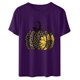 thumbnail image 4 of Camiseta holgada de manga corta con estampado Vintage de girasol y Halloween para mujer, camisetas para hombre y mujer Pompotops  hkajfhjk456886, 4 of 5