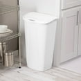thumbnail image 5 of Sterilite 11 gal Plastic Swing Top Kitchen Trash Can, White, 5 of 8
