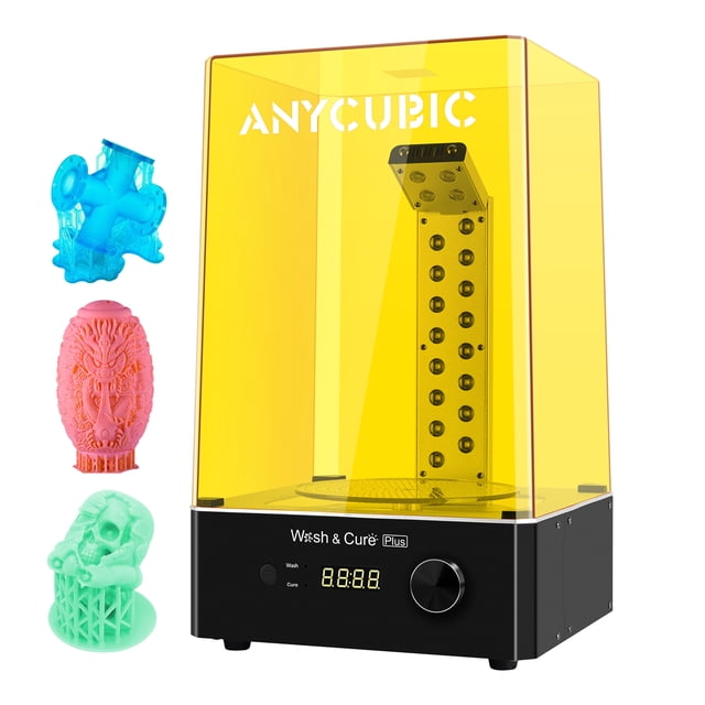 Riwcyla Lavage et Plus Lavage Polymérisation 2 en 1 Machine avec L, Polymérisation en Bande en Forme et Plateforme de Polymérisation Rotative Compatible avec Mars Pro Photon Mono X LCD 8,9 Pieds' Imprimante 3D Lavage Taille 192x120x290 mm