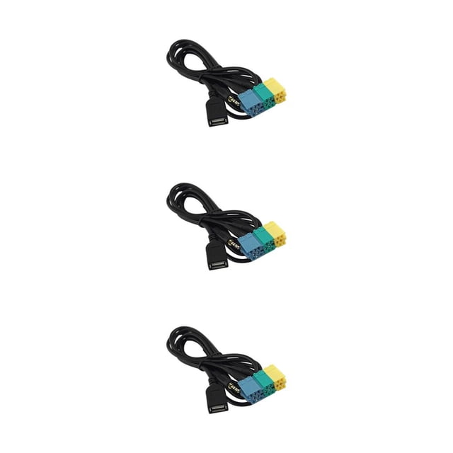 Speravity Adaptador Cable Audio Video Estéreo Cables Estable Larga duración Durable Mantenimiento Reemplazo Conversión Coche Type1