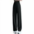 thumbnail image 4 of Admvng Sweatpants for Women Ice Silk Lightweight and Loose High Waisted Straight Leg Wide Leg Floor Length Pants, Size S-2XL, 4 of 4