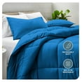 thumbnail image 2 of Comforter Set - Full Size - Ultra-Soft - Goose Down Alternative - Premium 1800 Series - All Season Warmth (Full, Medium Blue), 2 of 6