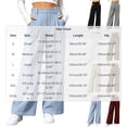 thumbnail image 4 of Busydd Waffle Wide Leg Pants for Women Trendy High Waisted Front Pleated Dress Pants Casual Business Solid Color Work Trousers with Side Pockets 2XL, 4 of 7