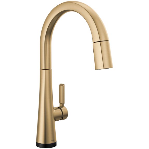 Delta 9191T-Pr-Dst Monrovia 1.8 GPM Deck Mounted Pull Down Kitchen Faucet - Lumicoat