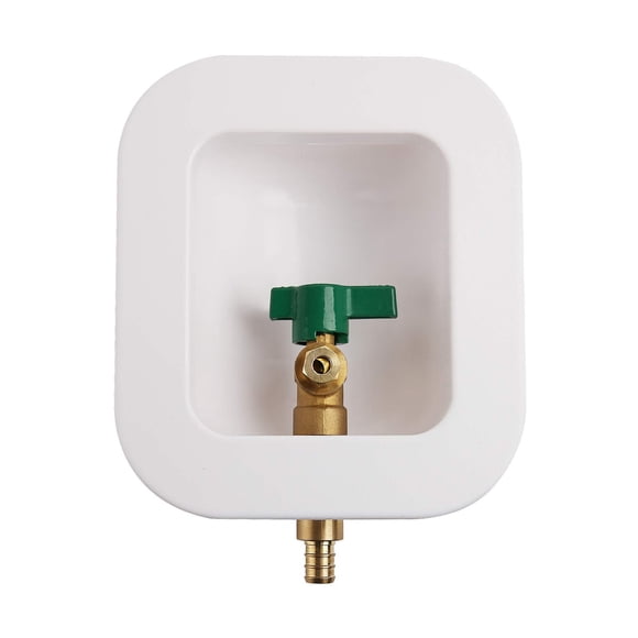 Solimeta Ice Maker Outlet Box Without Water Hammer Arrestor,PEX Connection, 1/4-Turn Ball Valve