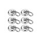 thumbnail image 1 of Ganchos magnéticos, imán de neodimio superresistente con gancho de mosquetón desmontable, ganchos magnéticos resistentes para parrilla de cocina, monederos, escritorio, paquete de 6 THSINDE ACTIVE Biensenido a ACTIVE, 1 of 5