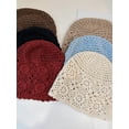 thumbnail image 6 of Crochet Hat for Women Cotton Slouchy Beanie Knitted Handmade Skull Cap for Summer Travel Daily Wear, 6 of 6