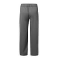 thumbnail image 4 of XIAONU Dress Pants For Men Formal Stretchy Work Pants Solid Color Wide Leg Trousers With Pockets, 4 of 5