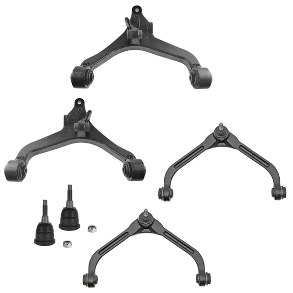 TRQ Upper Lower Control Arm Ball Joint Front LH RH Set of 6 for 05-07 Liberty PSA56377
