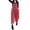 Wine Red, variant on Women Sleeveless Corduroy Baggy Long Bib Pants Wide Leg Jumpsuits
