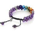 thumbnail image 5 of Pulsera de cuentas de chakras, pulsera de cristal curativa de los 7 chakras, pulsera de cuentas de piedra de yoga, pulsera de meditación, relajación y ansiedad., 5 of 5