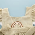 thumbnail image 3 of Ketyyh-chn99 Toddler Girl Clothes Toddler Girl Outfit Summer Soft Baby Dresses Newborn Baby Clothes Ruffle Girl (Beige, 0-6 Months), 3 of 5