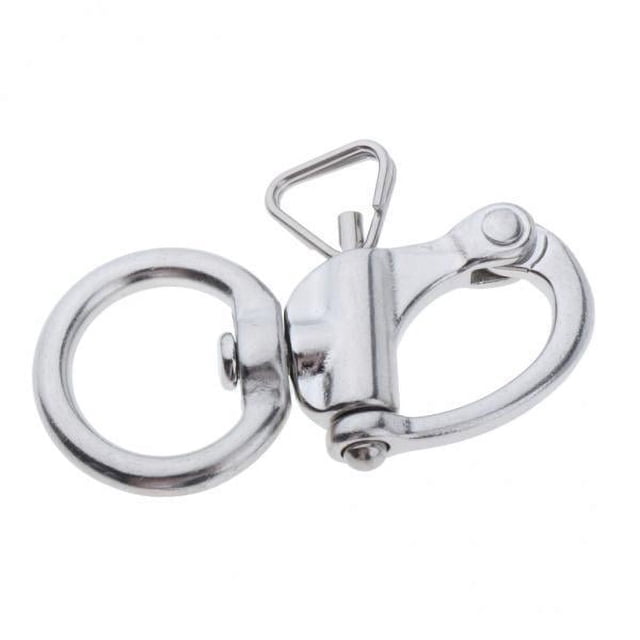 koolsoo Lot de 3-20 Manilles Pivotantes en Acier Inoxydable pour Gréement Marin de Bateau Boucle 5 Pcs