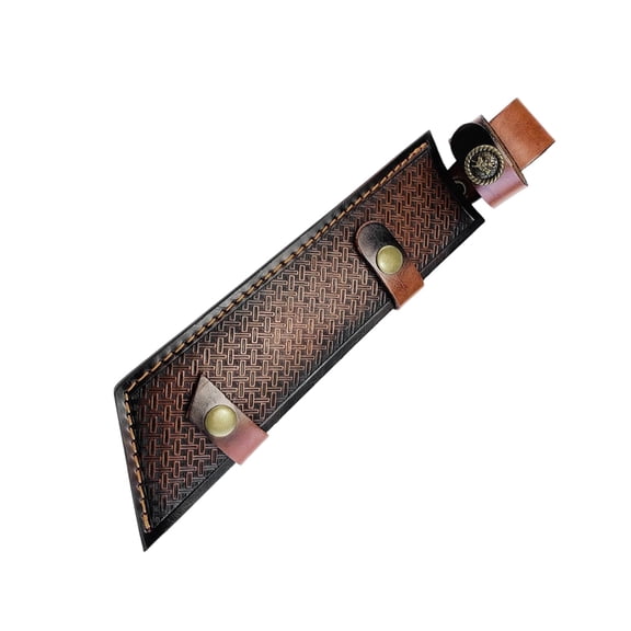 Handcrafted1eatherBlade Cover Cutter Sheath Strong Construction For Fixed