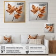thumbnail image 4 of Designart "Abstract Abstractions Of Copper Leaves III" Leaves Wall Art Living Room, 4 of 7