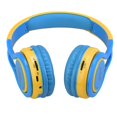 thumbnail image 3 of Auriculares inalámbricos plegables Contixo Kid Safe 85dB con limitador de volumen azul y amarillo, 3 of 5