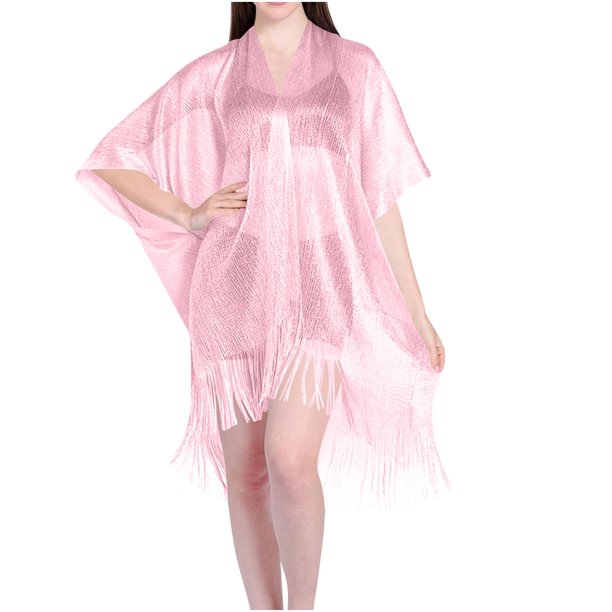 Vestido de mujer con cuello en V y manga larga con estampado de Wraps