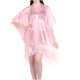 thumbnail image 1 of Vestido de mujer con cuello en V y manga larga con estampado de Wraps, 1 of 3