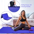 thumbnail image 2 of Costway 6'x 4' Tri-Fold Gymnastics Mat Thick Folding Panel Gym Fitness Exercise Blue, 2 of 3