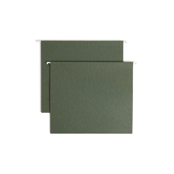 Smead(R) Box-Bottom Hanging Folders, 2in. Expansion, Letter Size, Standard Green, Pack Of 25, 64258