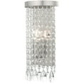 thumbnail image 5 of 6 inch 1 Light Brushed Nickel ADA Wall Sconce with Clear Crystals Shade, 5 of 6