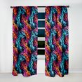 thumbnail image 2 of Designart "Stripes Of The Future I" Abstract Blackout Curtain Panels, 2 of 4