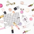 thumbnail image 6 of 400 Pcs Travel Toiletry Labels 40 Designs Beauty Organization Labels Removable Clear Cosmetics Label for Cosmetic Jars, 6 of 7