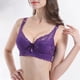 thumbnail image 2 of Sujetadores de copas suaves para mujer traje informal de encaje con retales correa ajustable ropa de descanso Sexy, 2 of 9